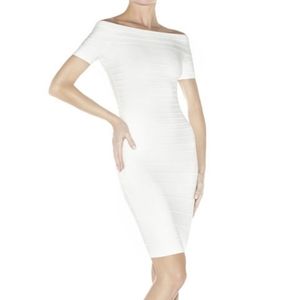 Herve Leger Carmen White Bandage Dress size M